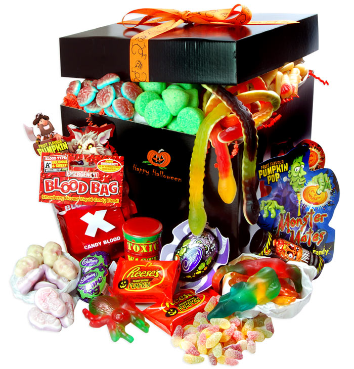 Large Halloween Sweet Hamper Treasure Island Sweets