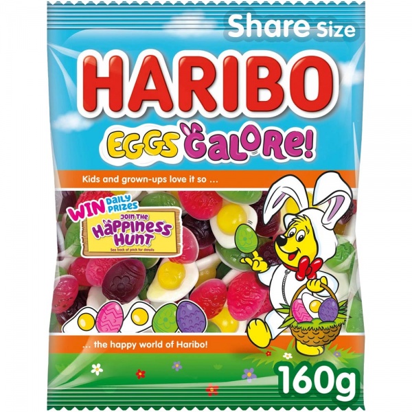 Haribo Eggs Galore - Easter Jelly Sweets 10 Mini Bags