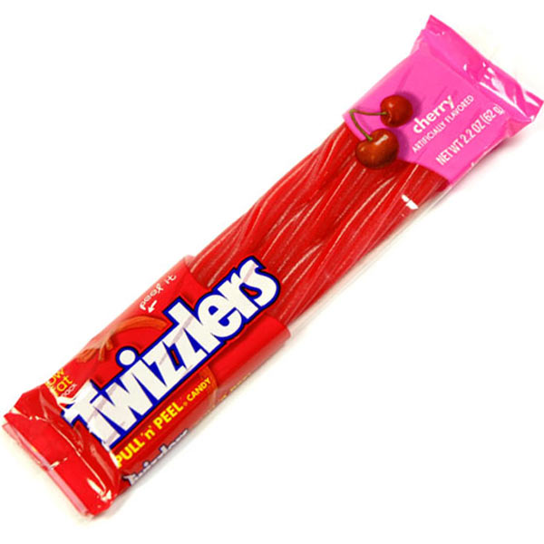 Cherry Twizzlers 56g Pack treasureislandsweets.co.uk
