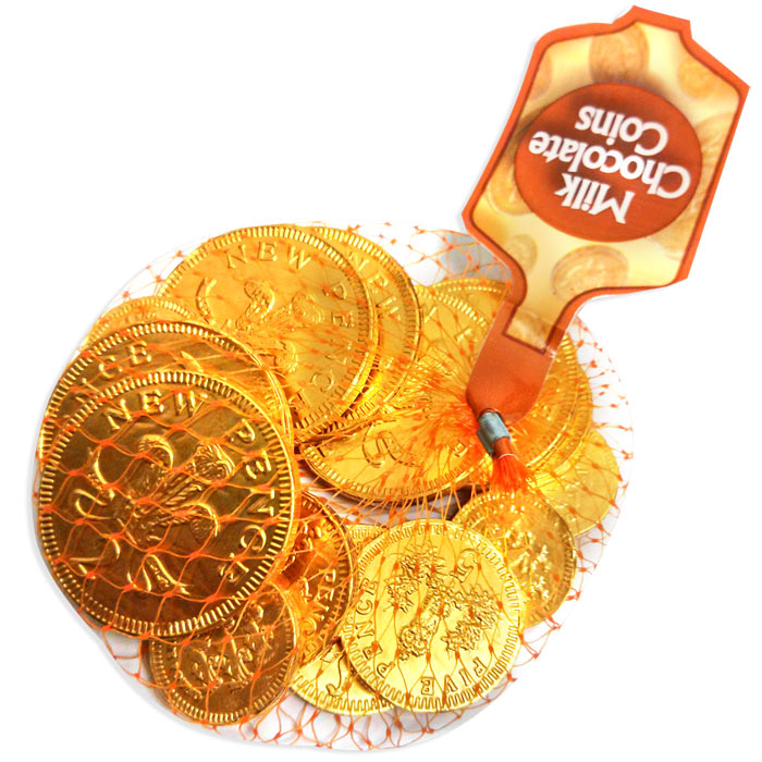 Bulk Chocolate Coins 30 x 50grams - Christmas Chocolate