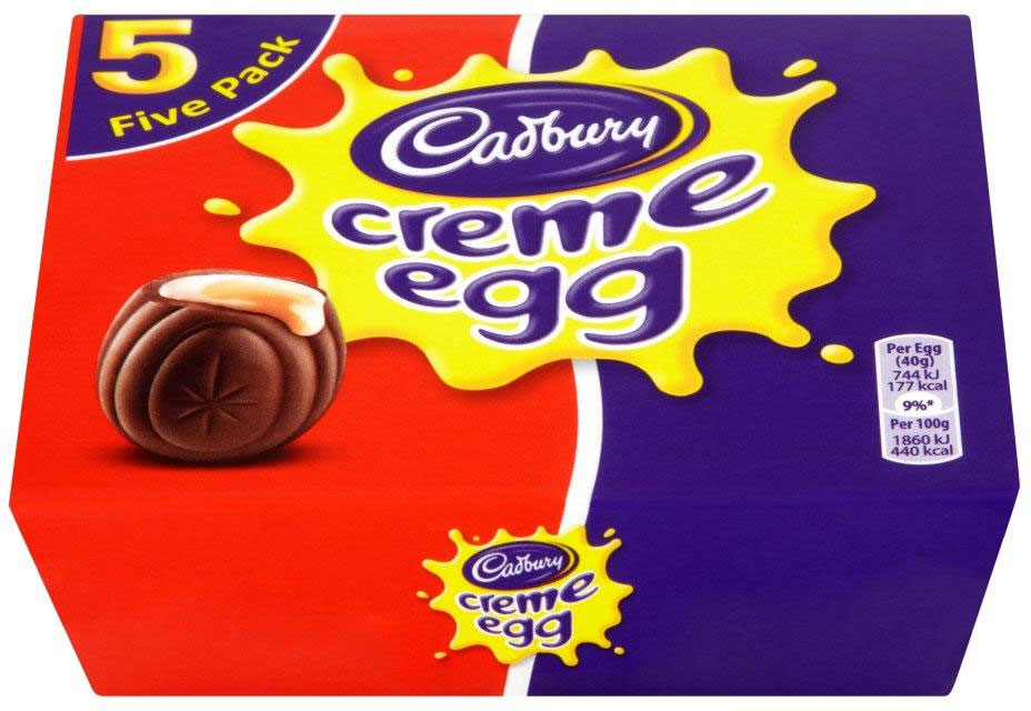 Cadbury Cream Eggs 5 Pack treasureislandsweets.co.uk