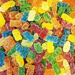 Sour Fizzy Gummy Bears (1Kg Mega Bag)