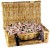 Candy Cane Wicker Hamper