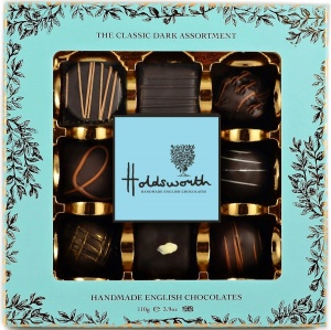 Handmade English Chocolates - HOLDSWORTH Classic DARK Assortment 110g