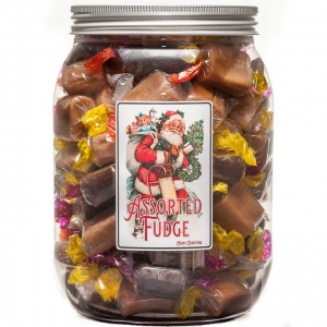 Assorted Fudge Christmas Selection Jar