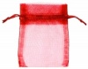 Red Organza Bags x 10