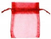 Red Organza Bags x 10