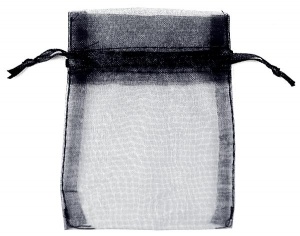 Black Organza Bags x 10