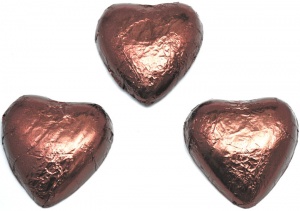 Brown Chocolate Hearts