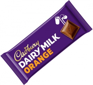 Cadbury Dairy Milk Orange 180g Bar (best before March 2022)