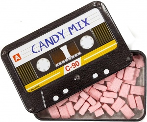 Candy Cassette Tapes TIn - C90 Retro Music Gift