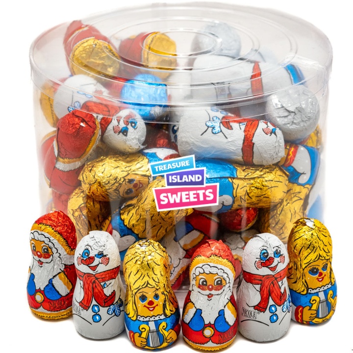 Christmas Tree Chocolates - Festive Figures Pack Of Ten