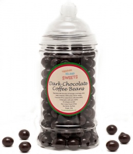 Dark Chocolate Coffee Beans  - Victorian Sweet Jar 350g