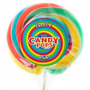 Giant Twirly Pops (Rainbow Colours)