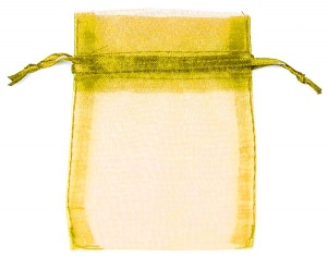 Gold Organza Bags x 10