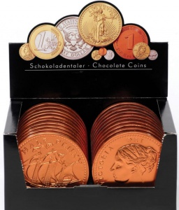 Giant Half Penny Milk Chocolate Copper Coin 100mm
