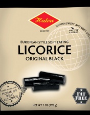 Halva Finnish Soft And Sweet Black Liquorice Bag