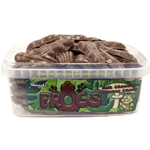 Hannahs Chocolate Flavour Frogs Tub 60pcs (600g)