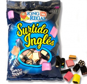 Liquorice Allsorts (King Regal) Spanish Liquorice 1Kg Mega Bag