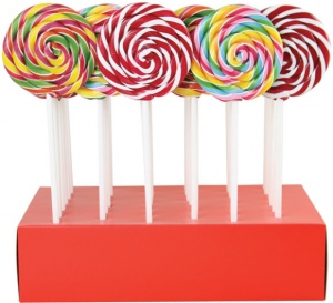 Fruity Round Lollies All Natural 10cm Diameter 55g