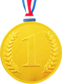 Gold Chocolate Medals 100mm