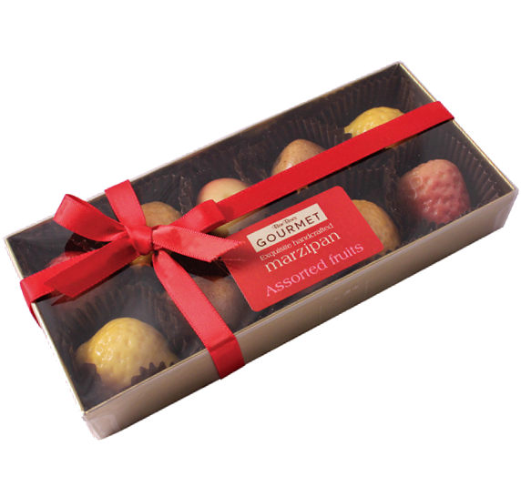 Marzipan Fruits Selection Gift Box For Christmas