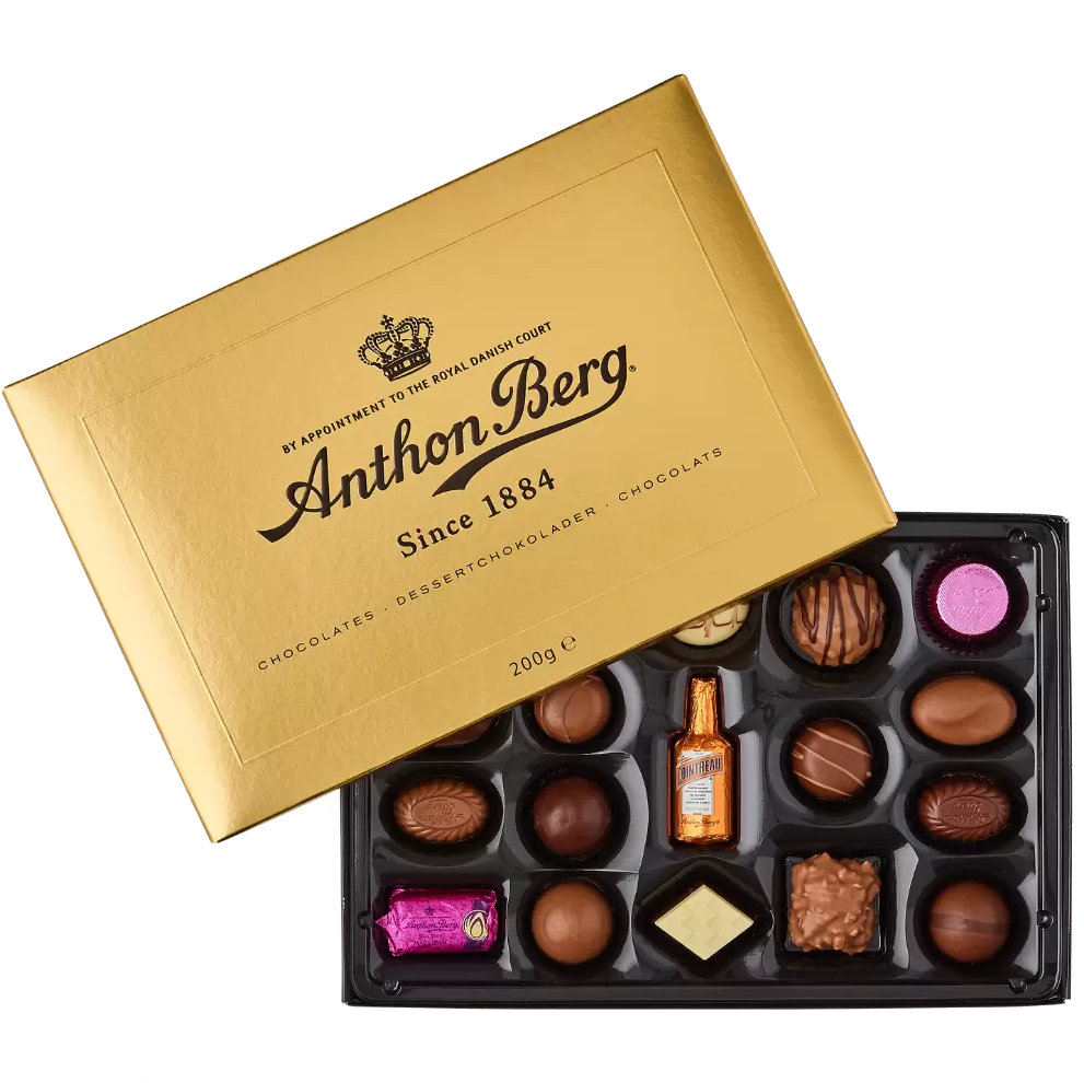 Anthon Berg Luxury Chocolates Gold Gift Box 200g