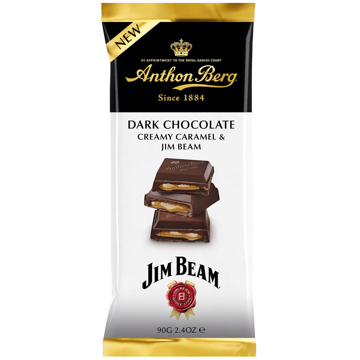 Anthon Berg Jim Beam Liqueur Dark Chocolate Bar