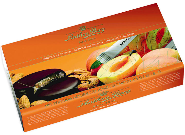 Anthon Berg Apricot In Brandy Chocolates Treasure Island Sweets