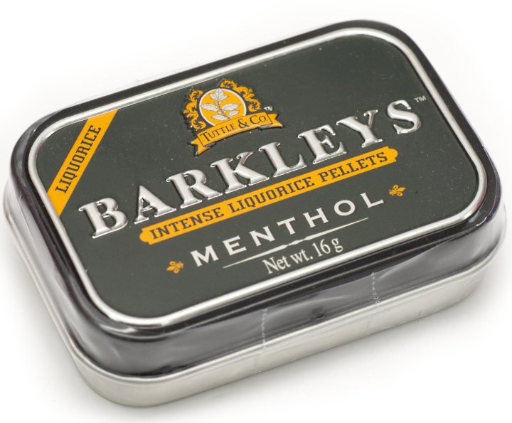 Barkleys 'Menthol' Intense Liquorice Pellets 16g