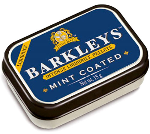 Barkleys Mint Coated Intense Liquorice Pellets