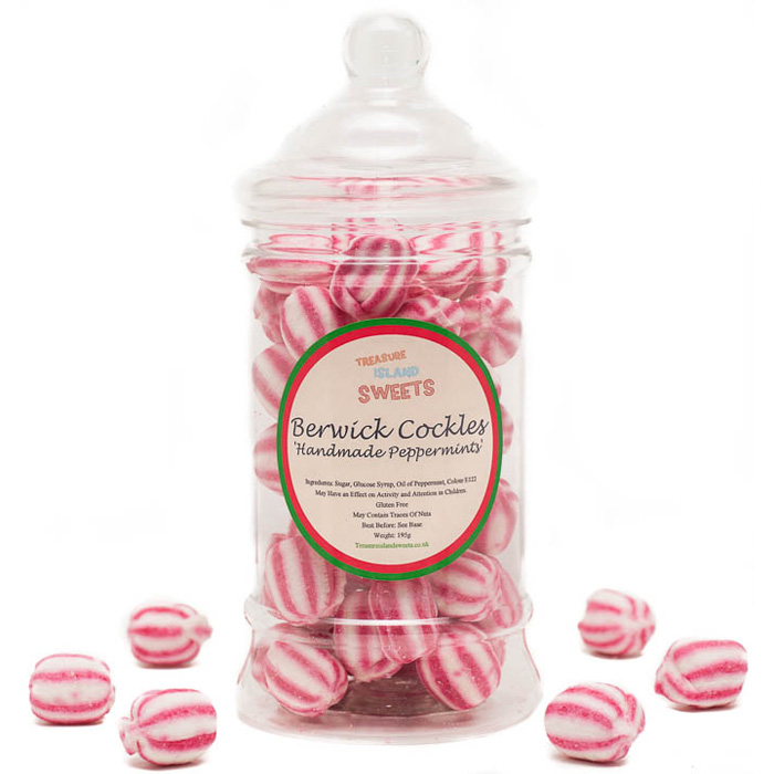 Berwick Cockle Peppermints  (Hand-Made) - Victorian Sweet Jar