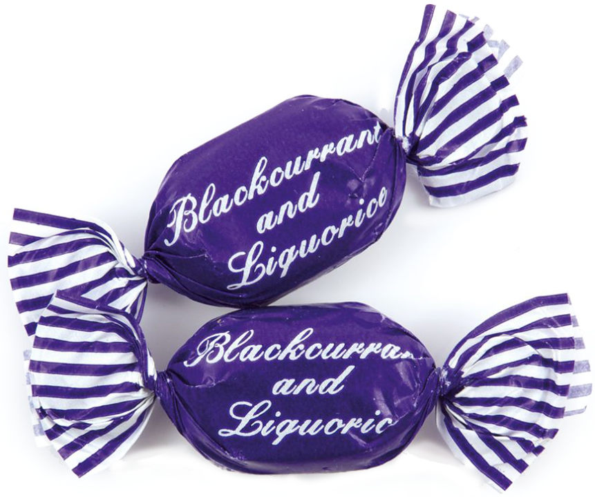 Blackcurrant and Liquorice Sweets (Stockleys)