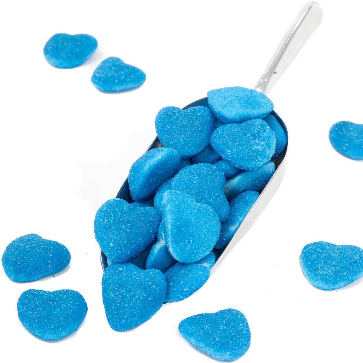 Blue Raspberry Foam Hearts