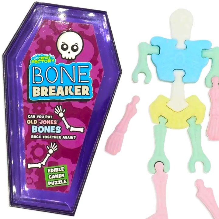 Bone Breaker Coffin Candy Sweets For Halloween - treasureislandsweets.co.uk