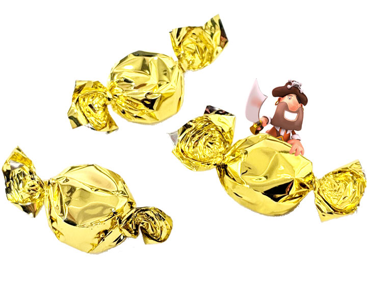 Butterscotch Sweets - Gold Wrappers