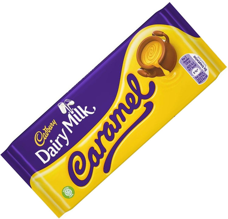 Cadbury Caramel Milk Chocolate Bar (120g)