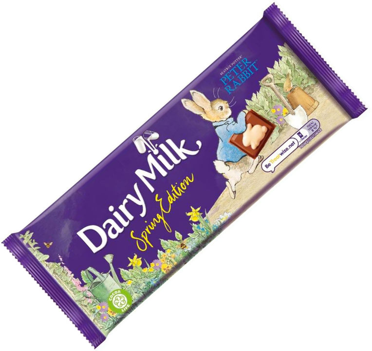 Cadbury Dairy Milk Spring Time Peter Rabbit Edition 100g