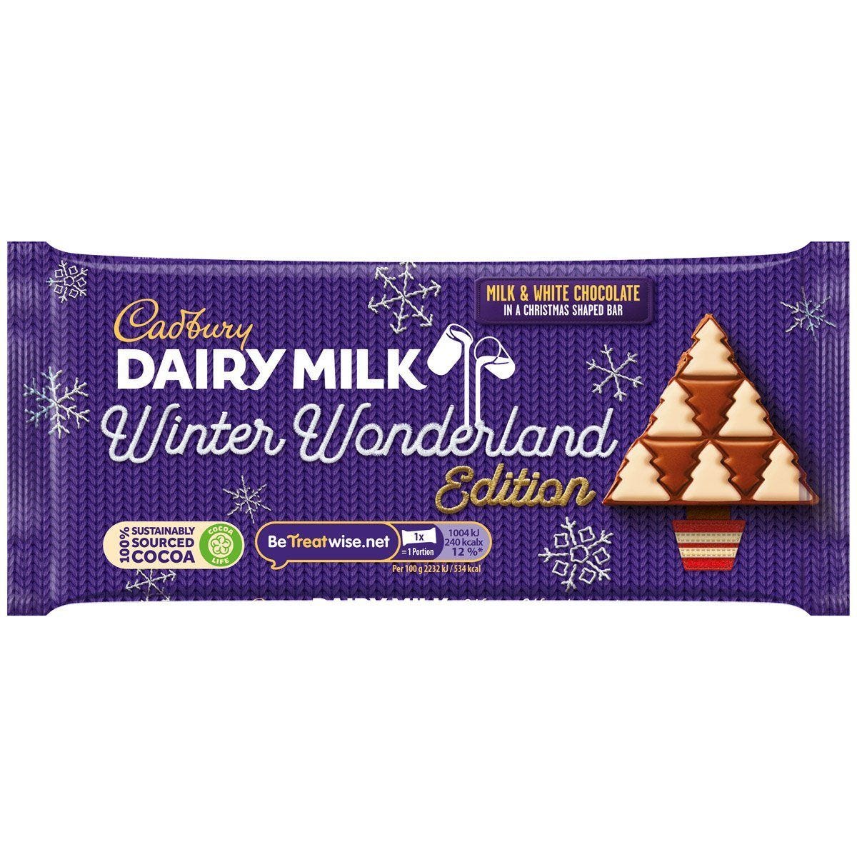 Cadbury Winter Wonderland Milk Chocolate Bar 100g