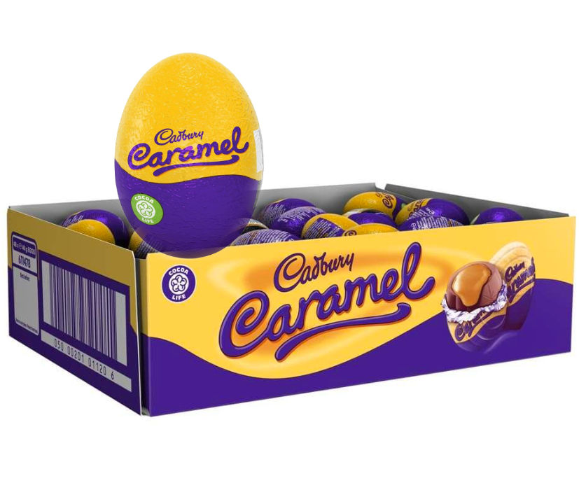 Cadbury Caramel Egg Box Of 48 Chocolate Easter Eggs