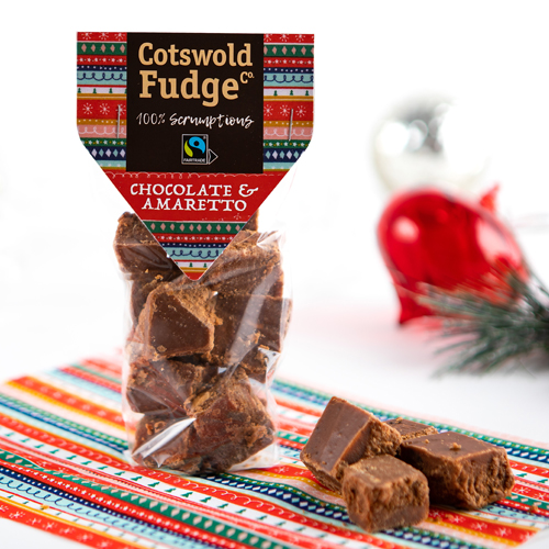 Cotswold Chocolate & Amaretto Fudge (Fairtrade) 150g
