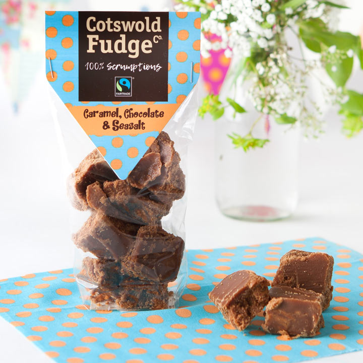 Cotswold Caramel, Chocolate & Seasalt Fudge (Fairtrade) 150g