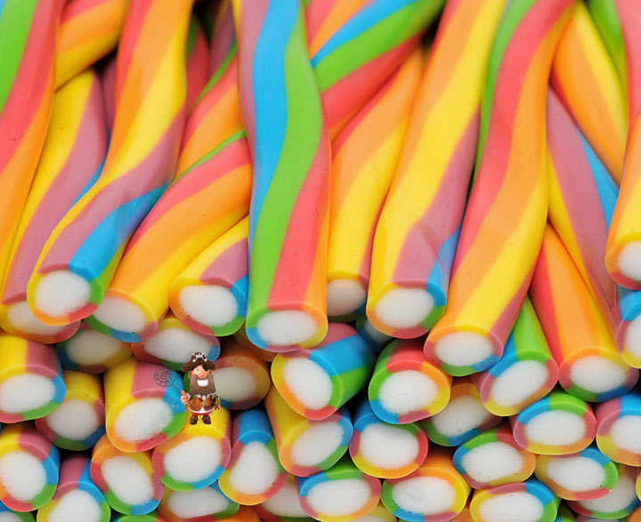 Cream Filled Rainbow Pencils (smooth)