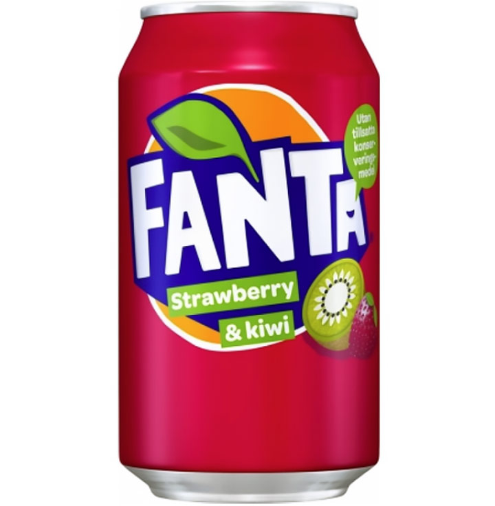 Fanta Strawberry & Kiwi USA Soda Can 355ml