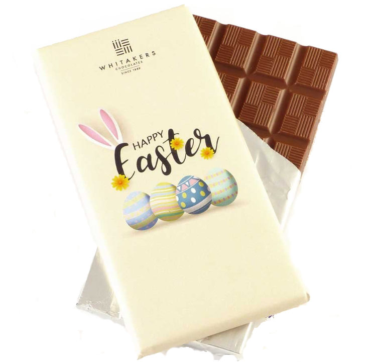 Happy Easter Milk Chocolate Bar (Whitakers)