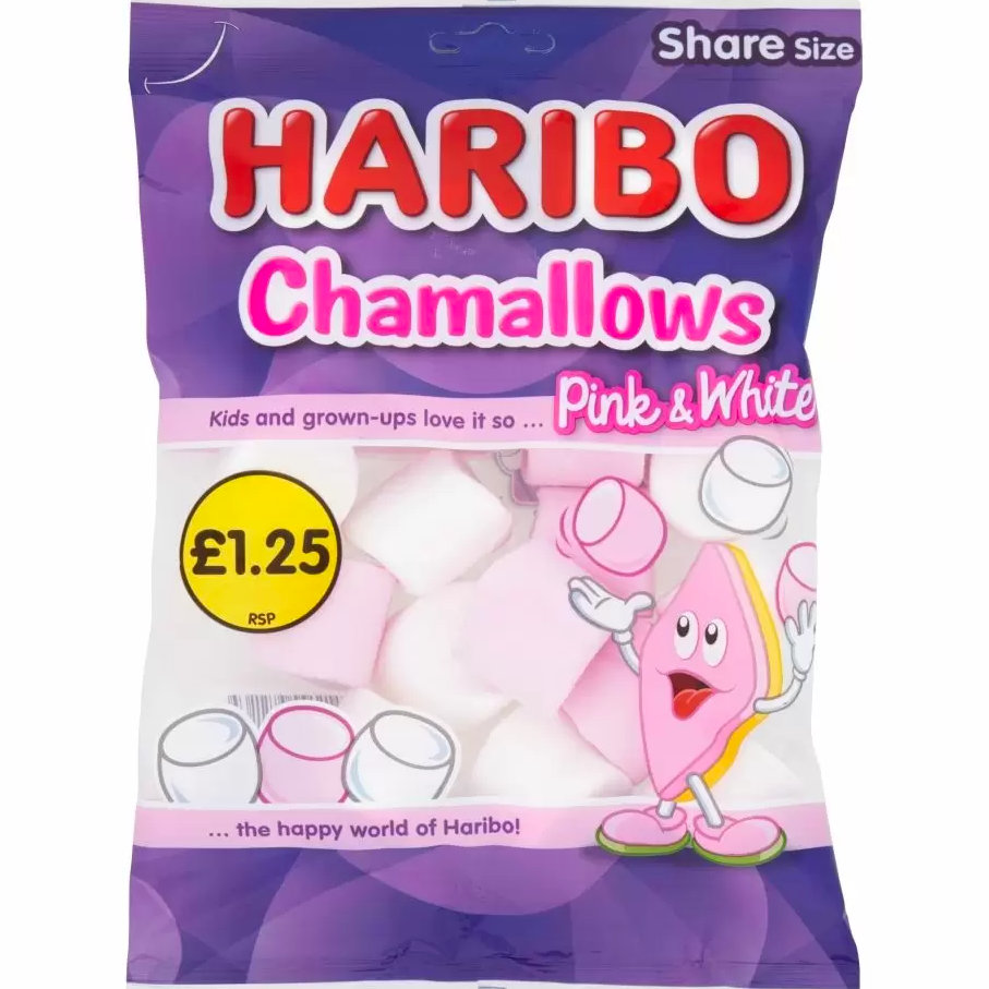 Haribo Chamallows Pink & White 140g Bag