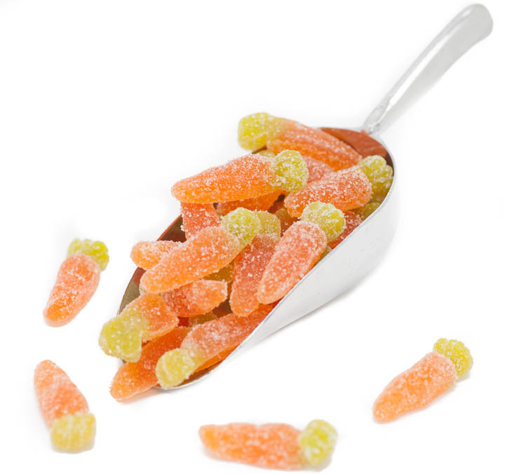 Jelly Carrots With Sugar Coating