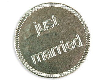 Just Married Chocolate Coins