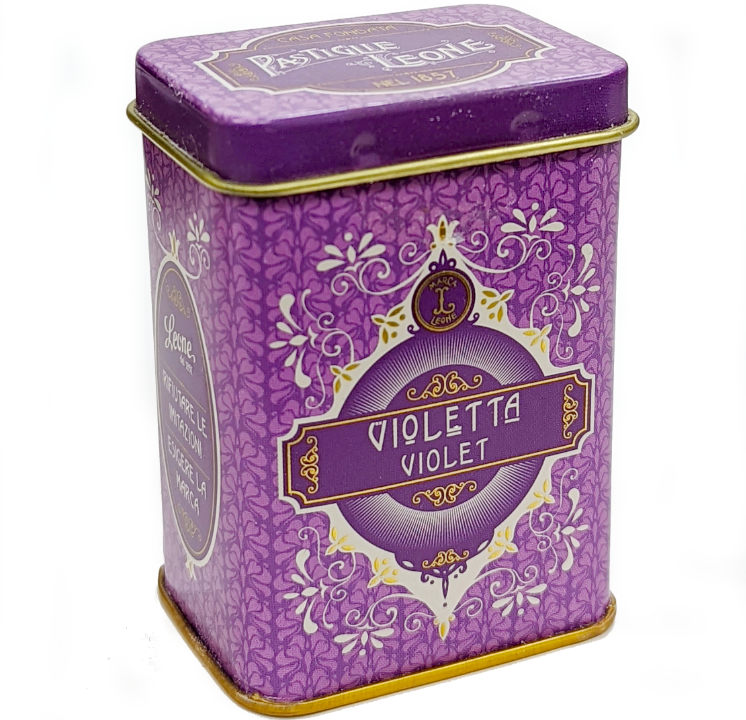 Violet Pastilles In A Tin - Leone Italian Violetta