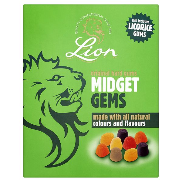 Lions Original Midget Gems 250gram Bag Of Sweets Lions Original Midget Gems 250gram Bag Of Sweets